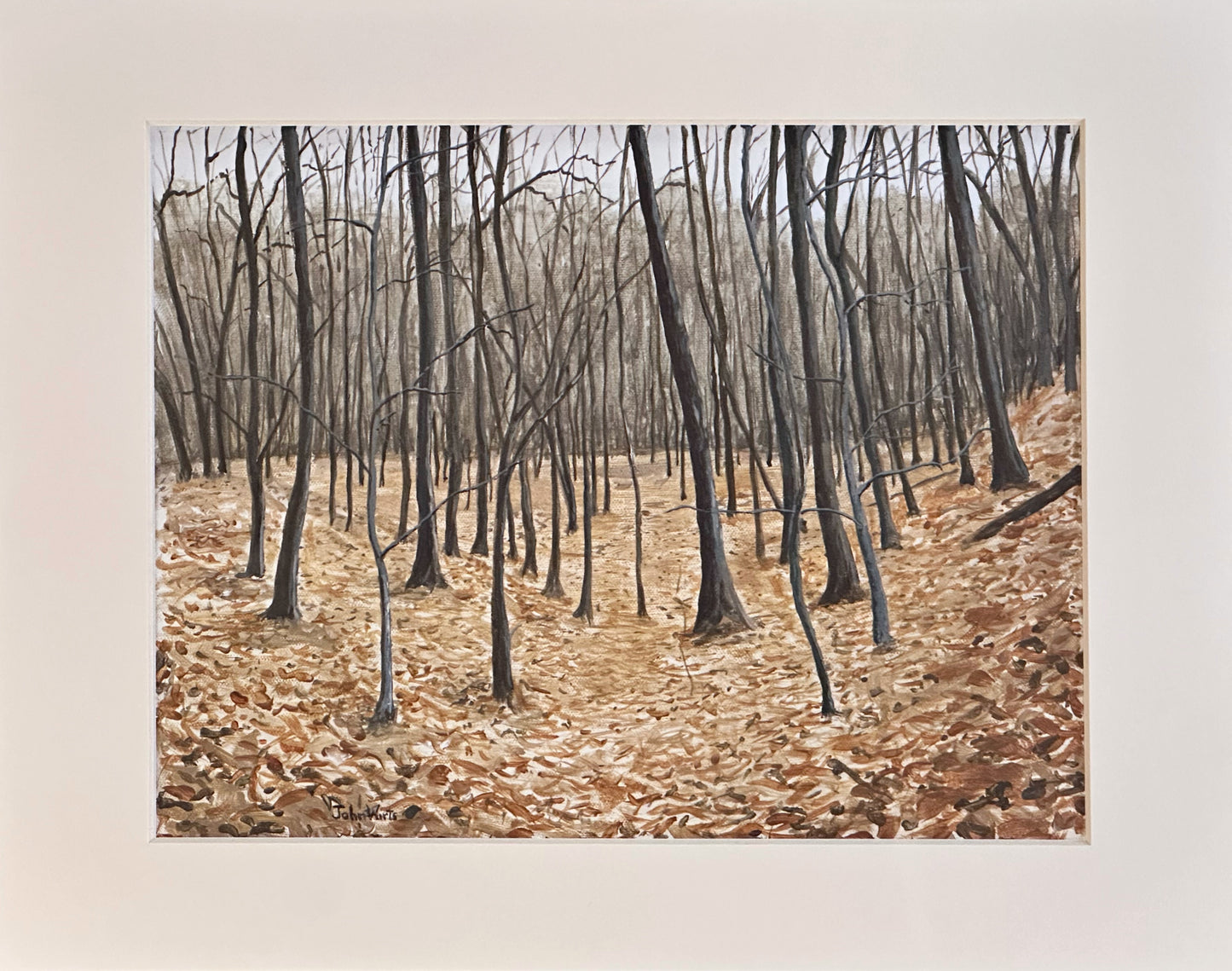 Print-Late Fall Trees on the Ridge