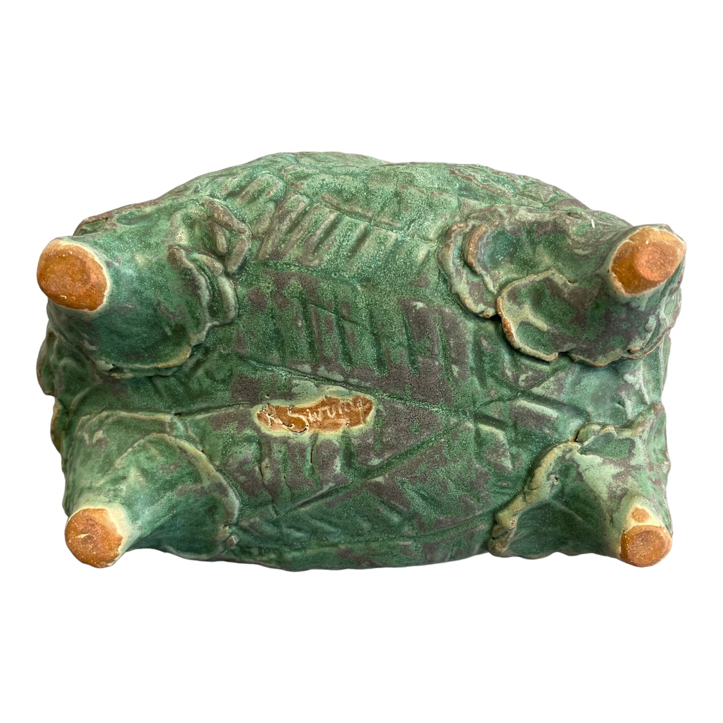 Turquoise Basket w/ Copper Handle