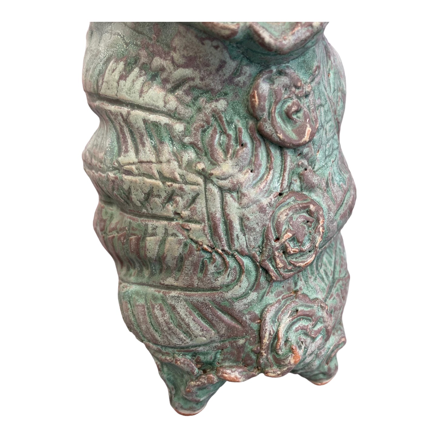 Turquoise Basket w/ Copper Handle