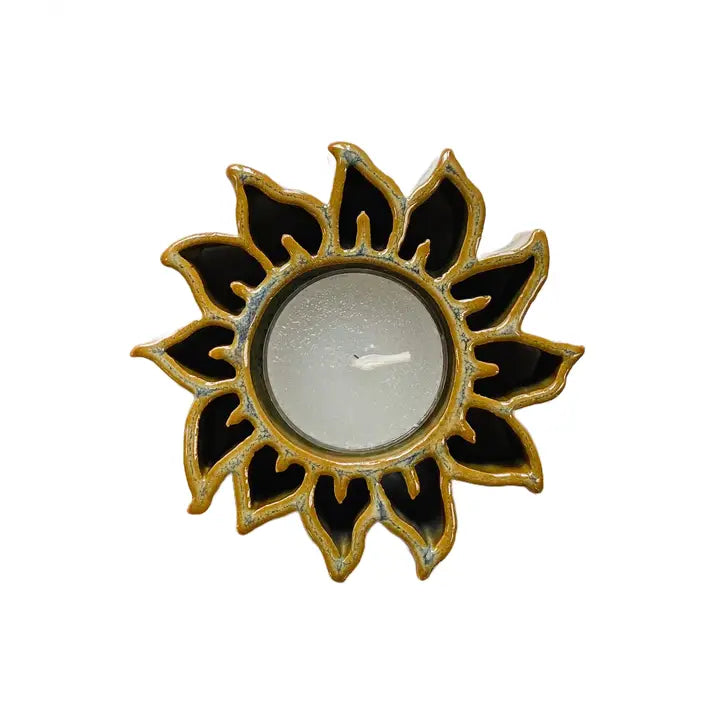 Sunflower Tealite in Jade