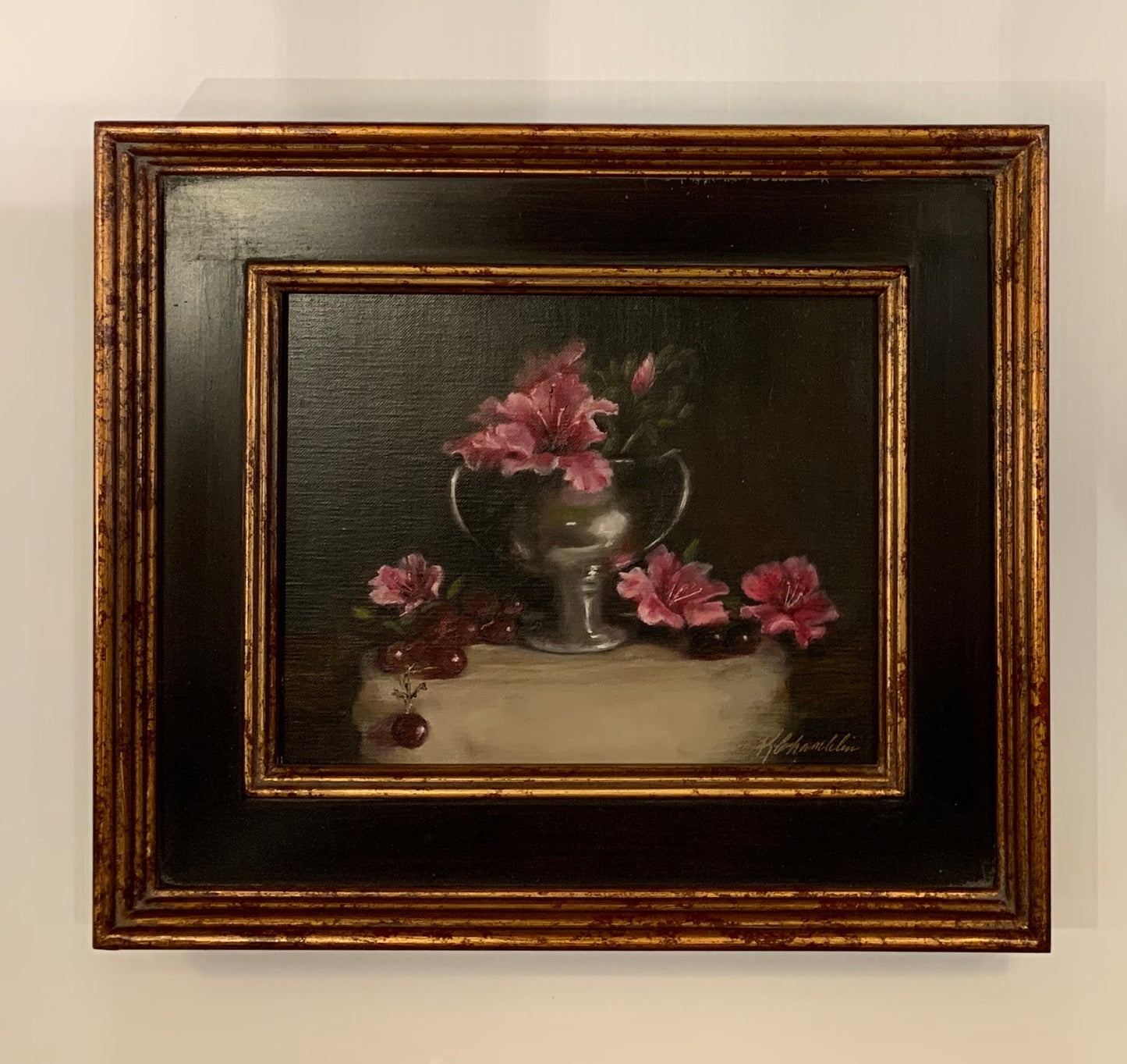 Azaleas and Silver