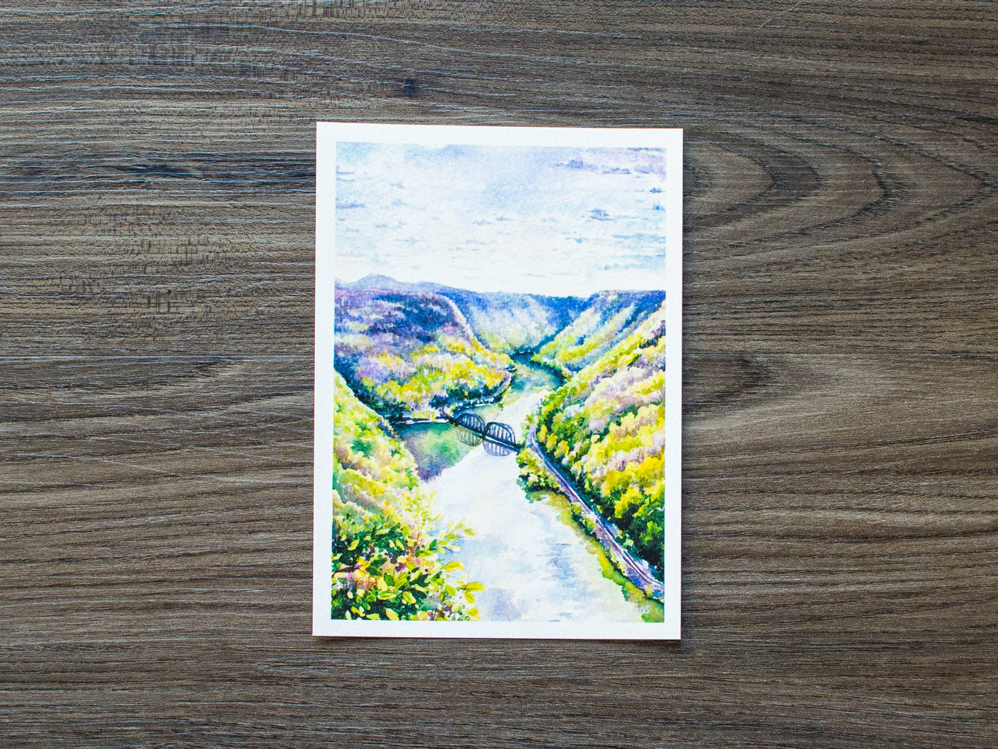Hawks Nest State Park Overlook Print: 10" x 8"