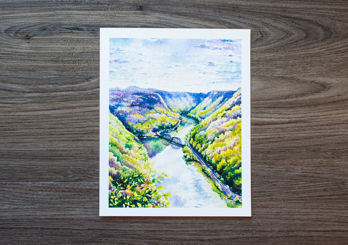 Hawks Nest State Park Overlook Print: 10" x 8"