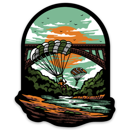 New River Gorge Base Jumping Sticker