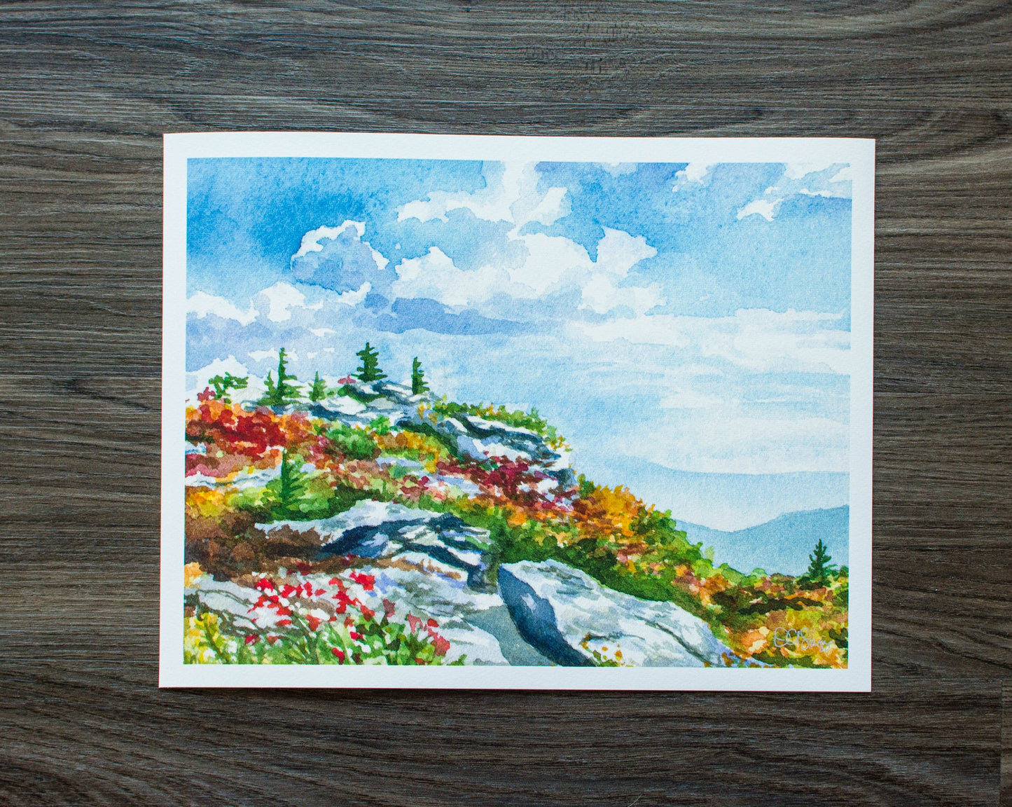 Bear Rocks at Dolly Sods Print: 10" x 8"