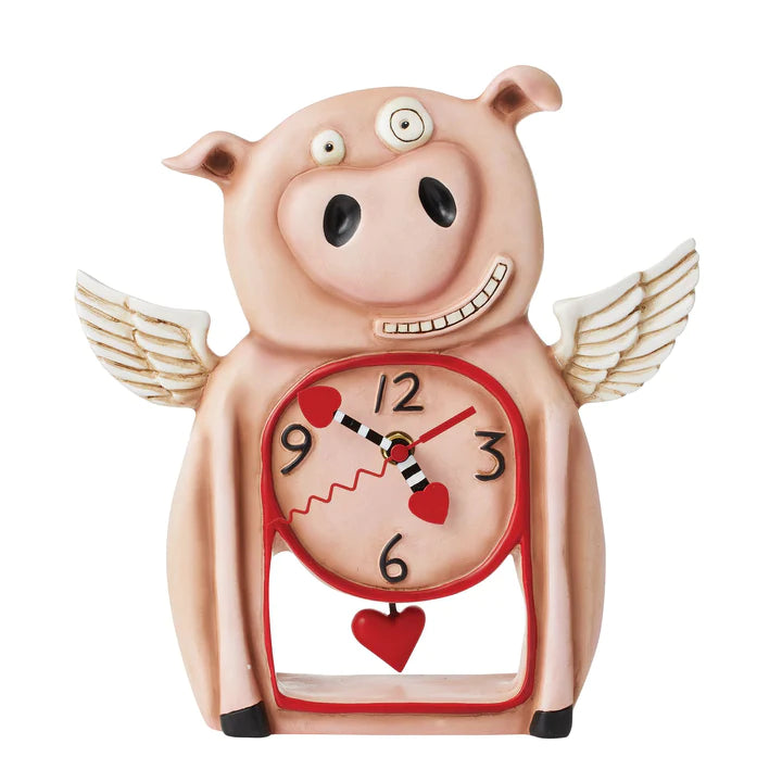 Piggy Wings Pendulum Clock