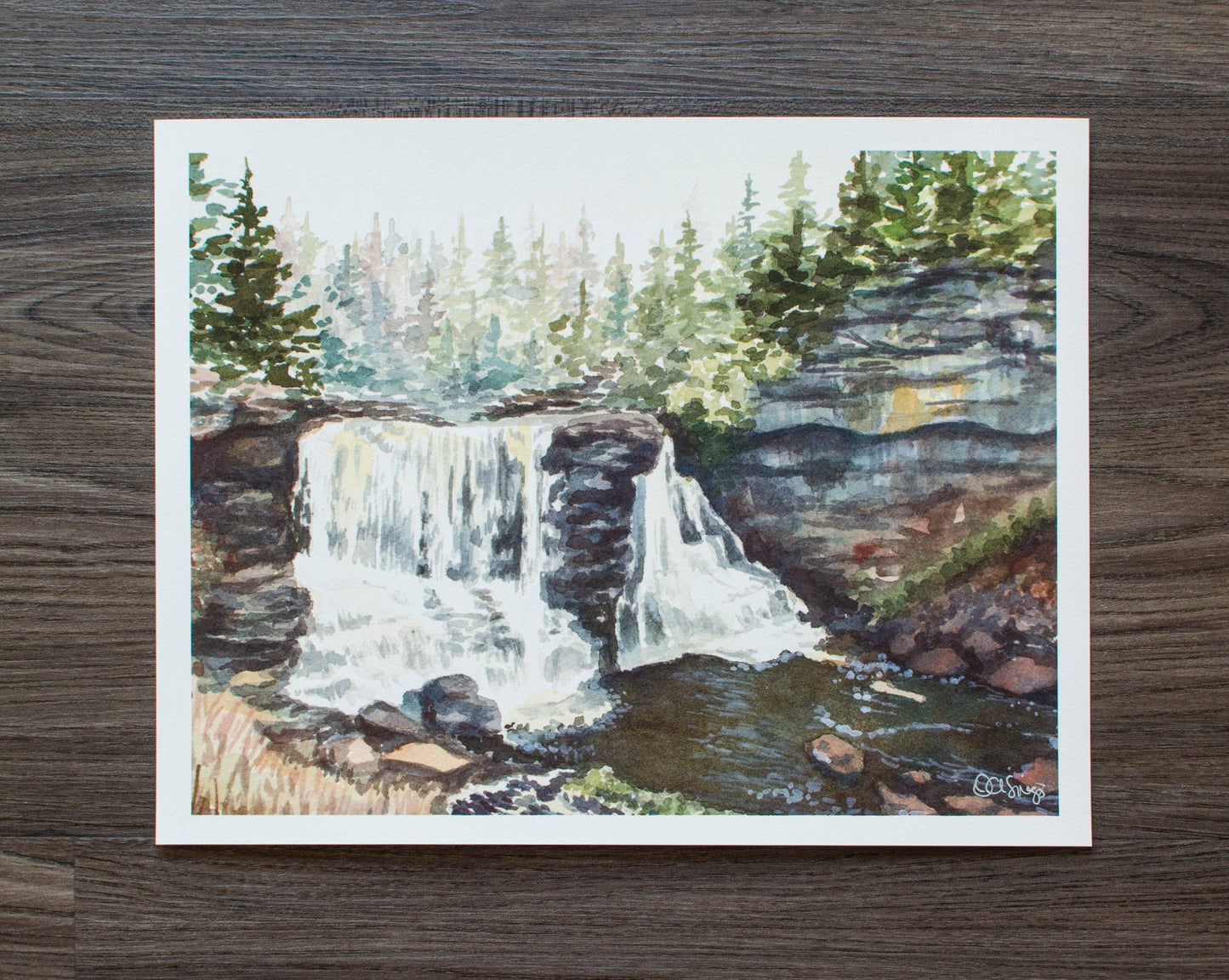 Blackwater Falls in Autumn Print: 10" x 8"