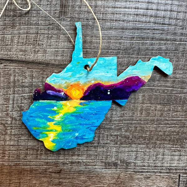 WV Small Handpainted Ornaments