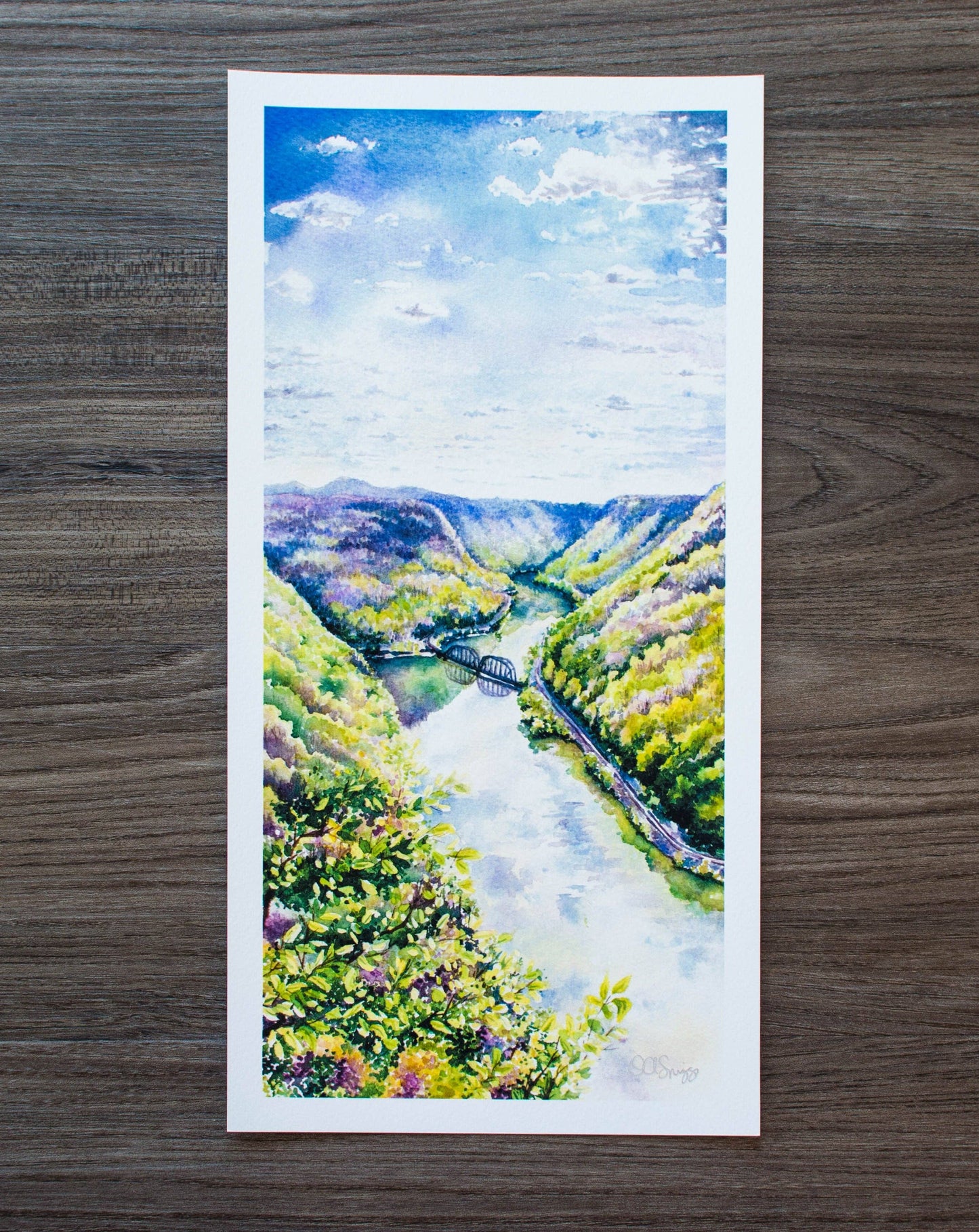 Hawks Nest State Park Overlook Print: 10" x 8"