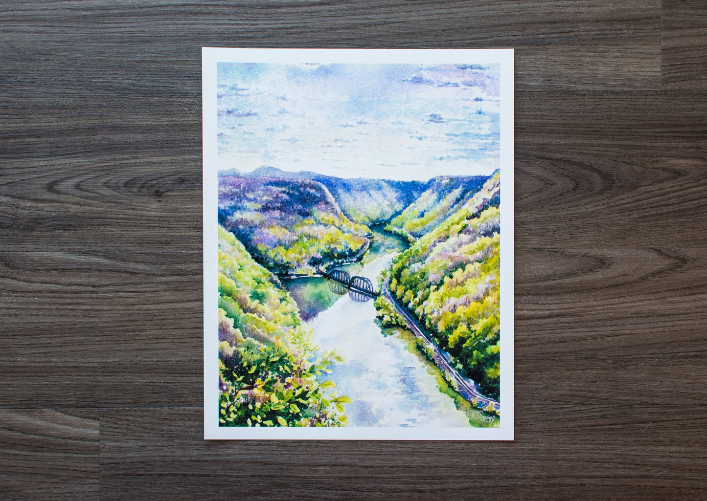 Hawks Nest State Park Overlook Print: 10" x 8"