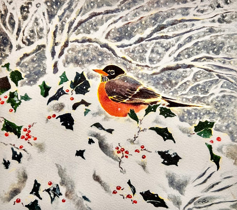 Robin in the Snow