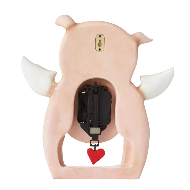 Piggy Wings Pendulum Clock