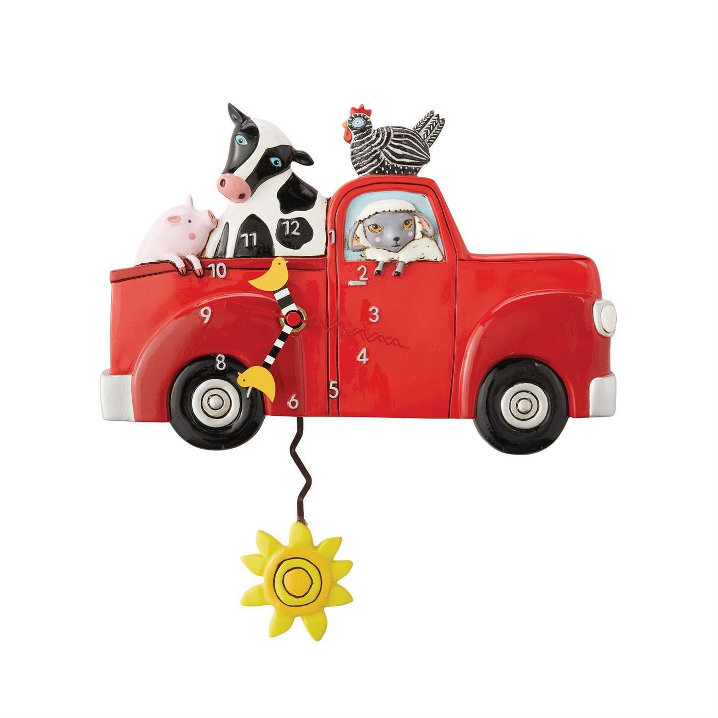 Farm Truck Pendulum Clock