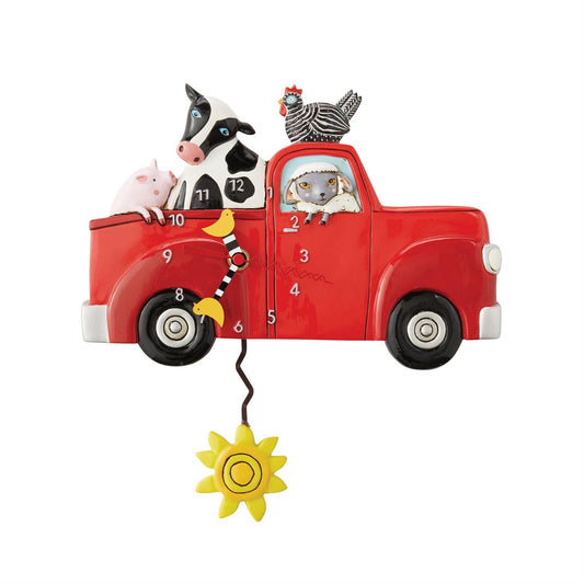 Farm Truck Pendulum Clock