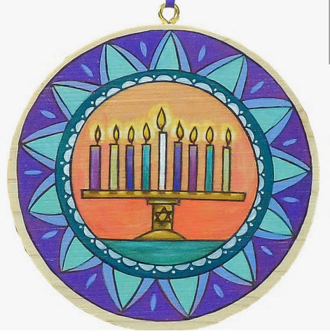 Defy Darkness" Judaica Circle Ornament