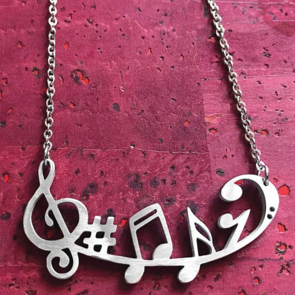 Music Symbols Necklace