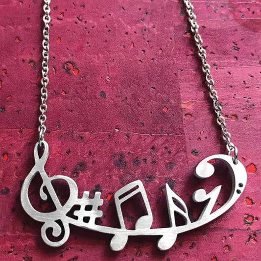 Music Symbols Necklace