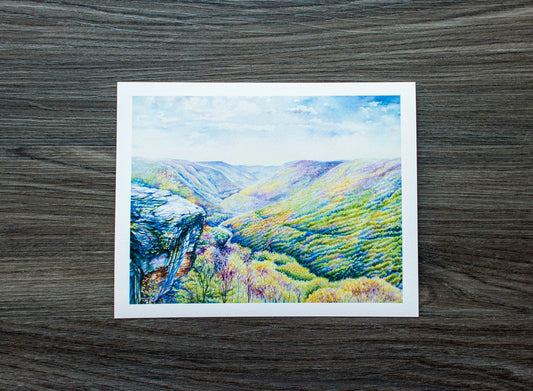 Lindy Point, WV Print: 10" x 8"