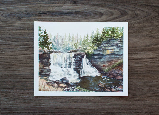 Blackwater Falls in Autumn Print: 10" x 8"