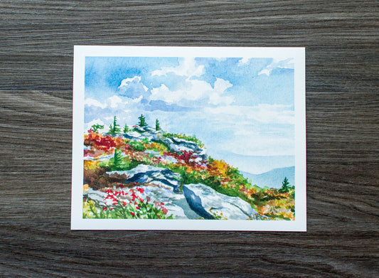 Bear Rocks at Dolly Sods Print: 10" x 8"