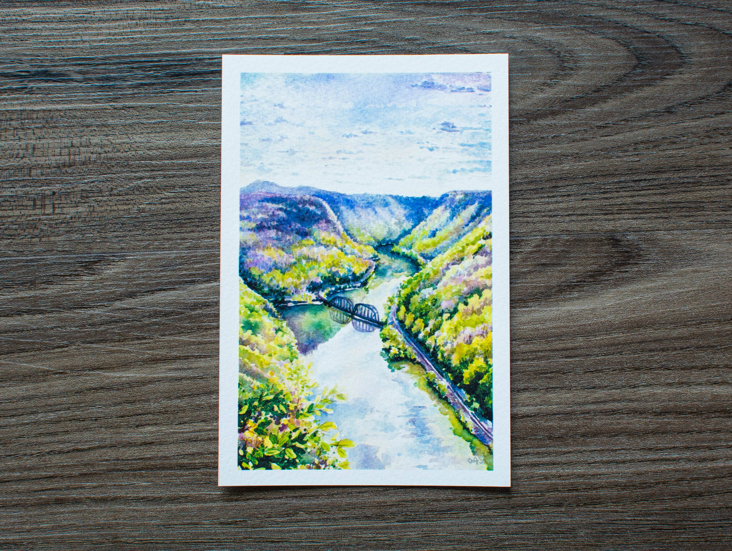 Hawks Nest State Park Overlook Print: 10" x 8"