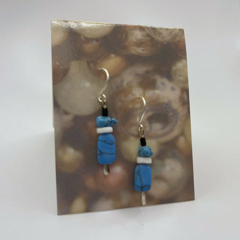 Blue Turquoise Color Earrings