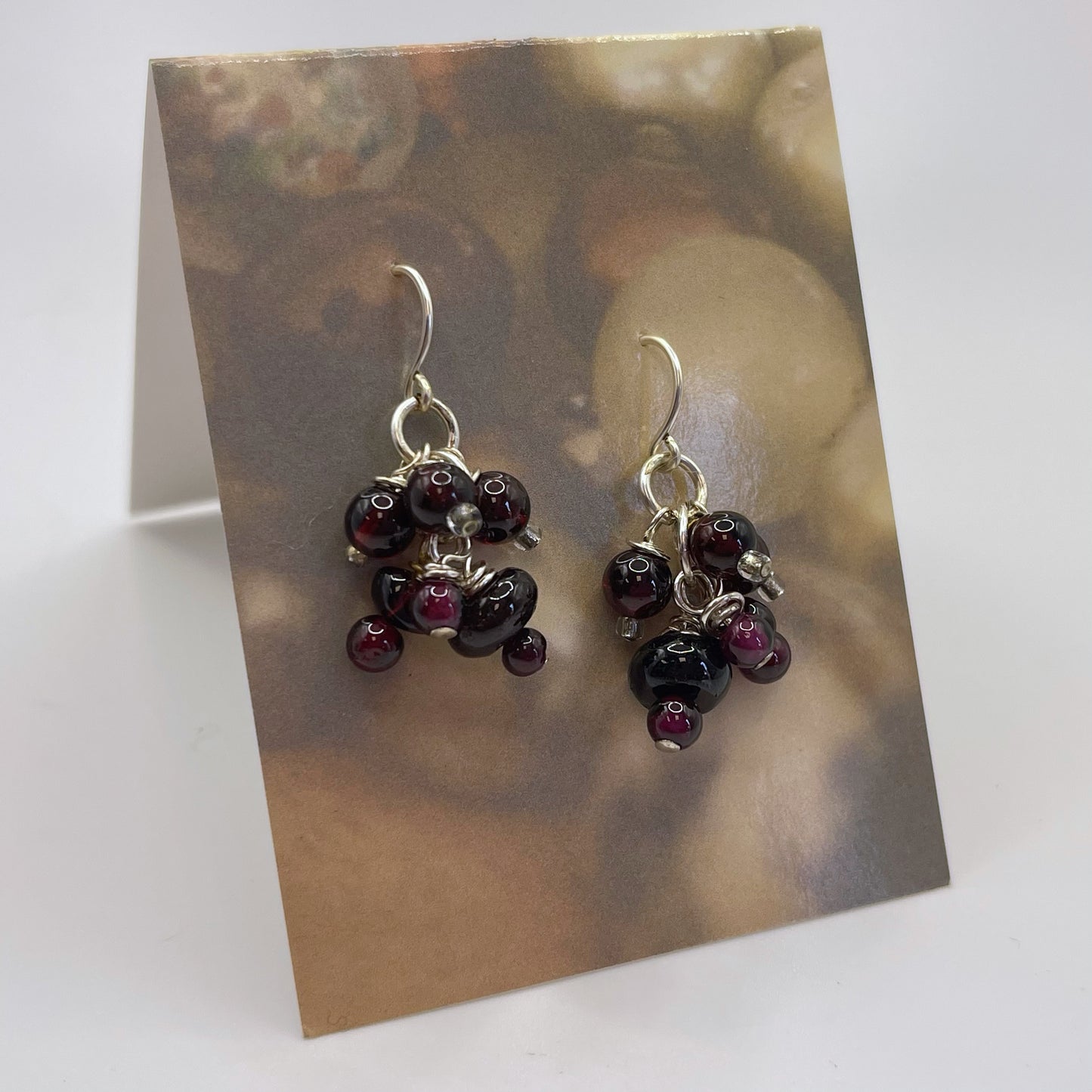 Garnet earrings