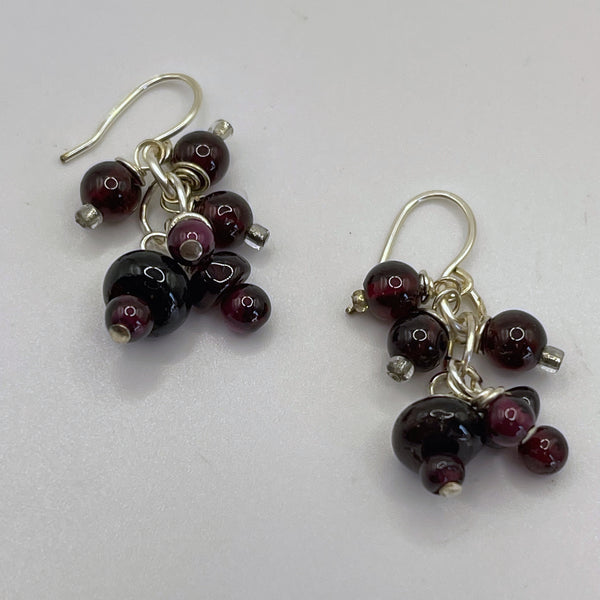 Garnet earrings