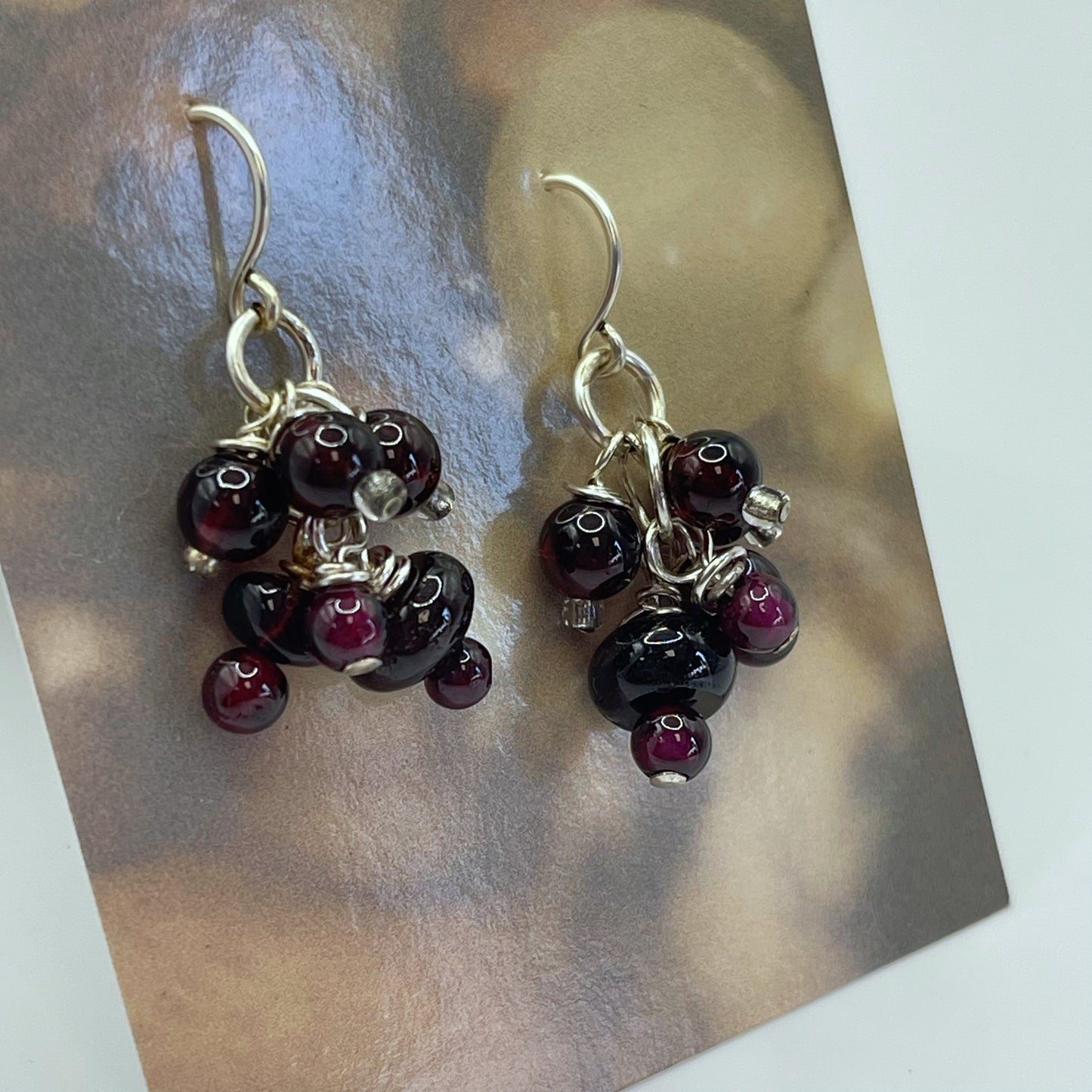 Garnet earrings