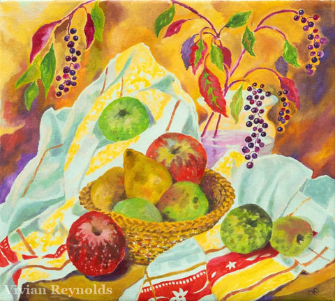 Still Life with Apples, Pears & Pomegrantie