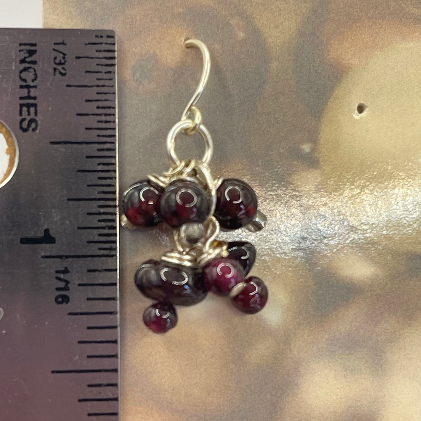 Garnet earrings