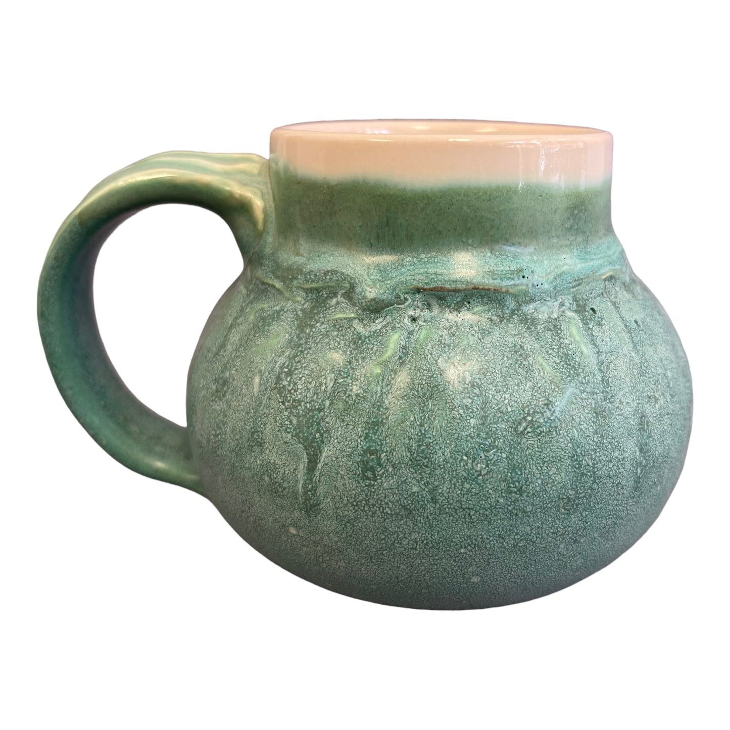 Turquoise & White Mug