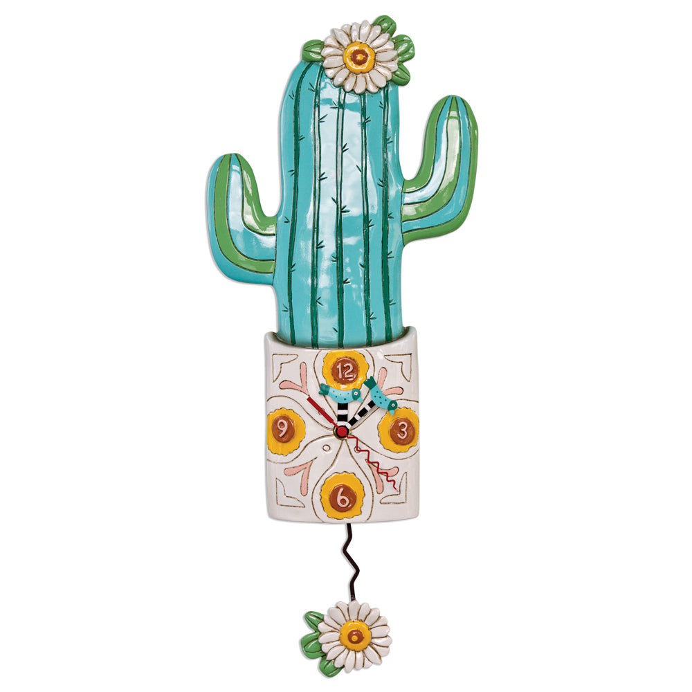 Desert Bloom Pendulum Clock