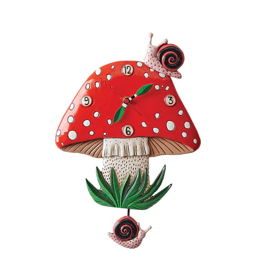 Fun Guy Mushroom Pendulum Clock