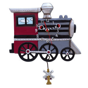 Choo Choo Train Pendulum Clock