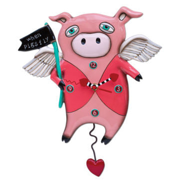 When Pigs Fly Pendulum Clock