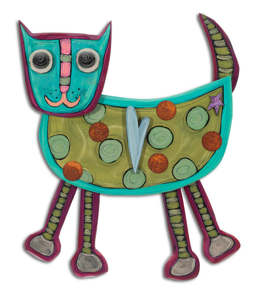 Wooden Cat Wall Hanging
