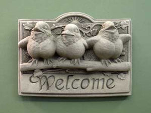 Sunshine Birds Welcome Plaque