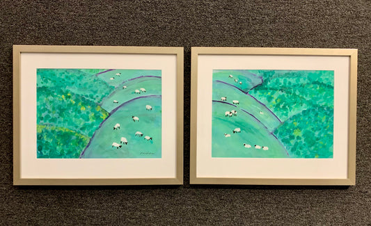 Sheep on the Hills II