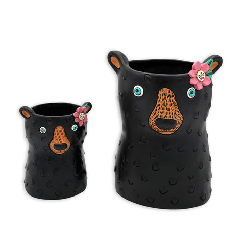 Baby Black Bear Planter