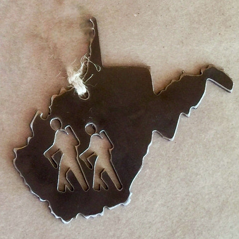 Hiking in WV ornament