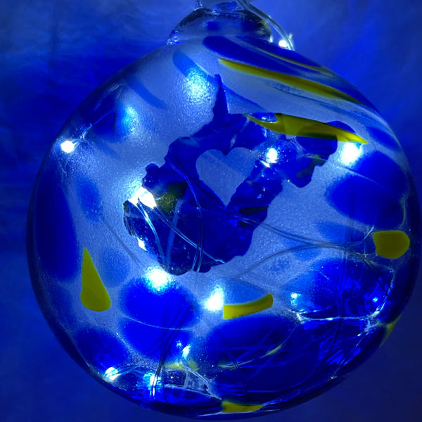 Heart of WV Lighted Memory Balls