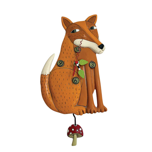 Foraging Fox Pendulum Clock